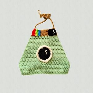 Toddler Girls' Handmade Instagram Logo Crochet Halter Top 2-4Y